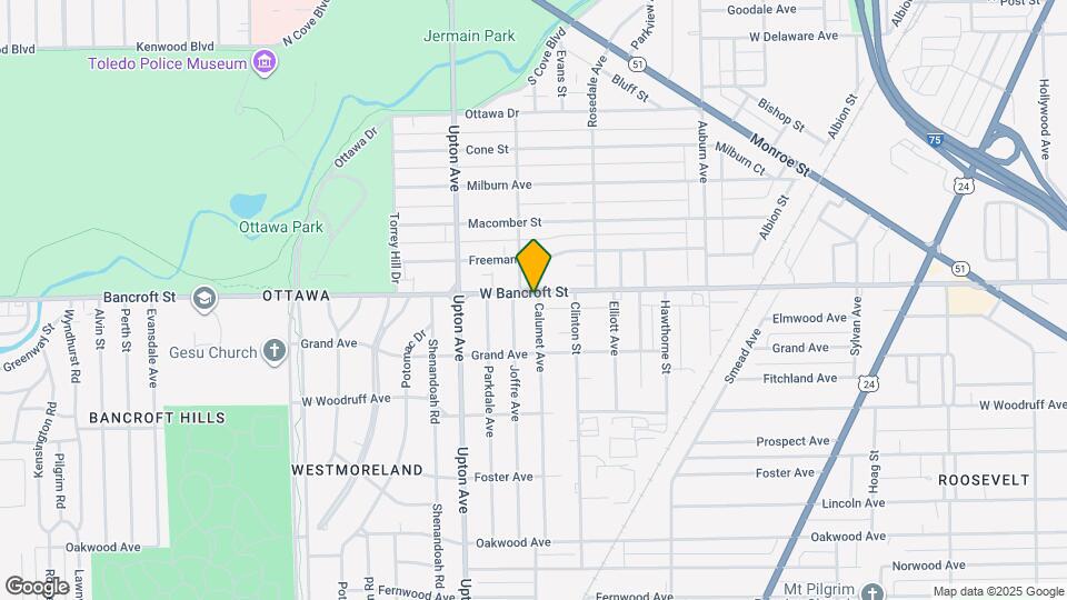 1791 W Bancroft St Mapa y Detalles de la Ubicación