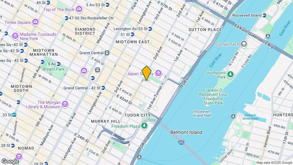 310 E 46th St Map and Location Details