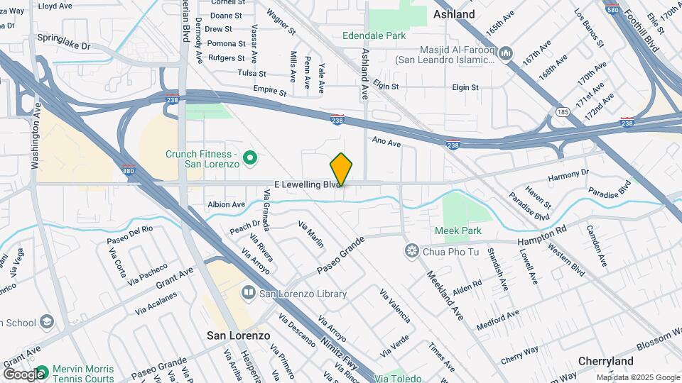 125 E Lewelling Blvd Map and Location Details
