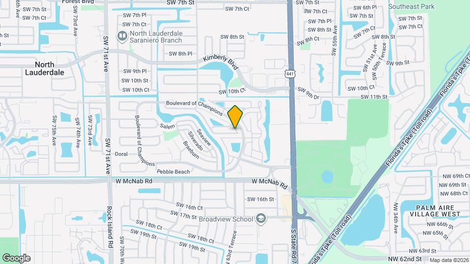 1308 E Glen Oak Rd Map and Location Details