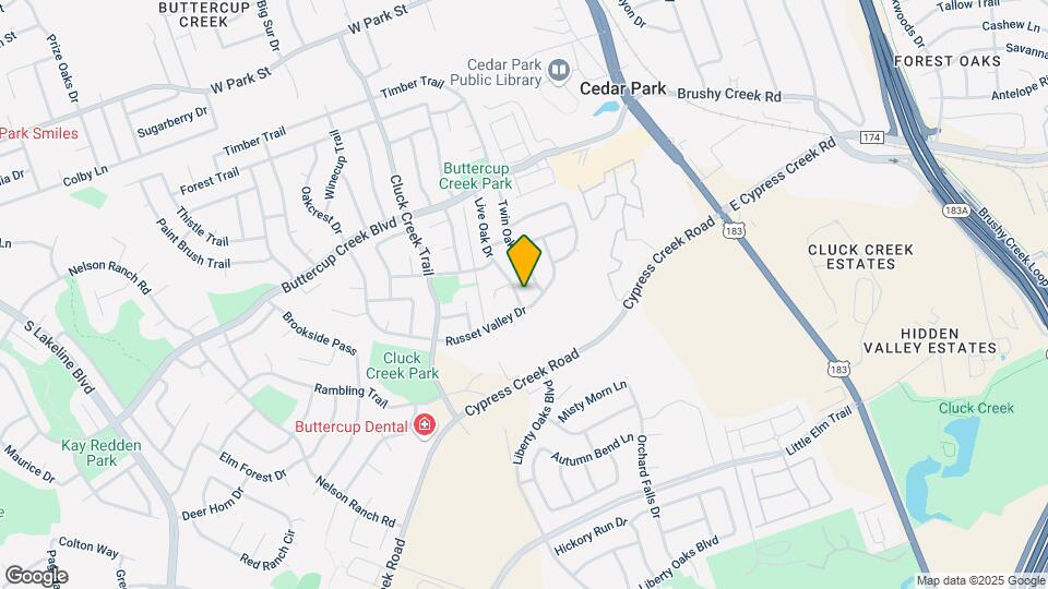 800 Live Oak Dr Map and Location Details