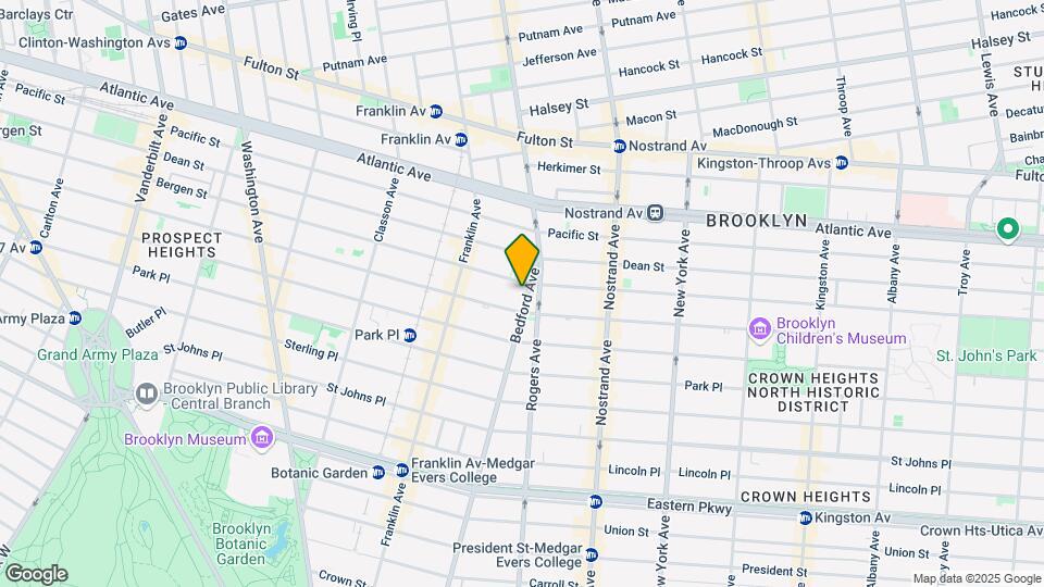 1378-84 Bedford Ave Mapa y Detalles de la Ubicación