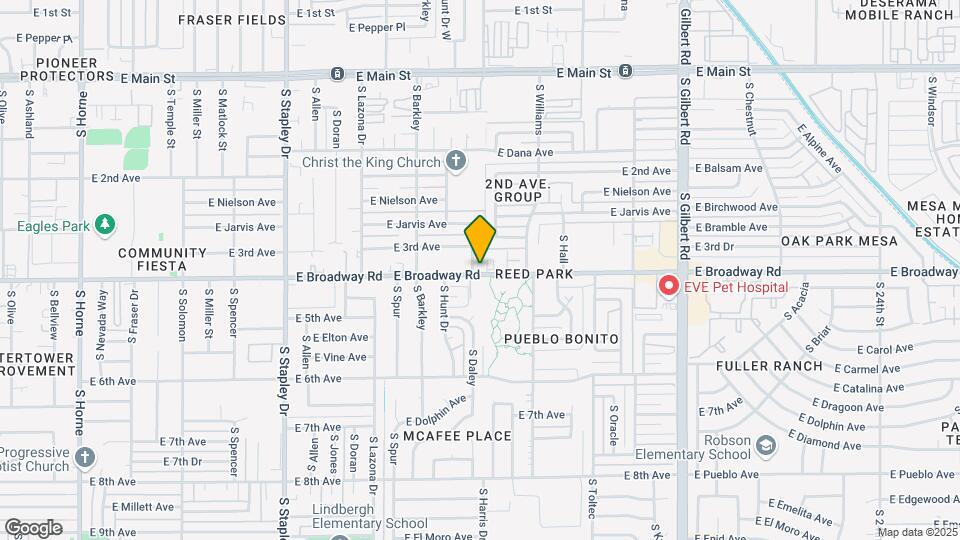 1562 E Broadway Rd Mapa y Detalles de la Ubicación