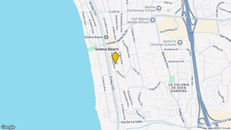 330 S Cedros Ave Map and Location Details