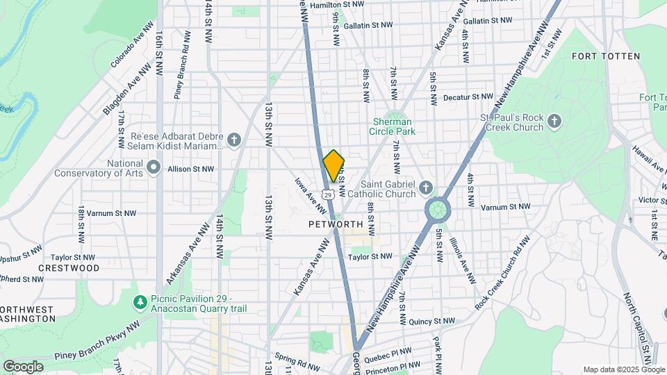 909 Webster St NW, Unit 1 Mapa y Detalles de la Ubicación