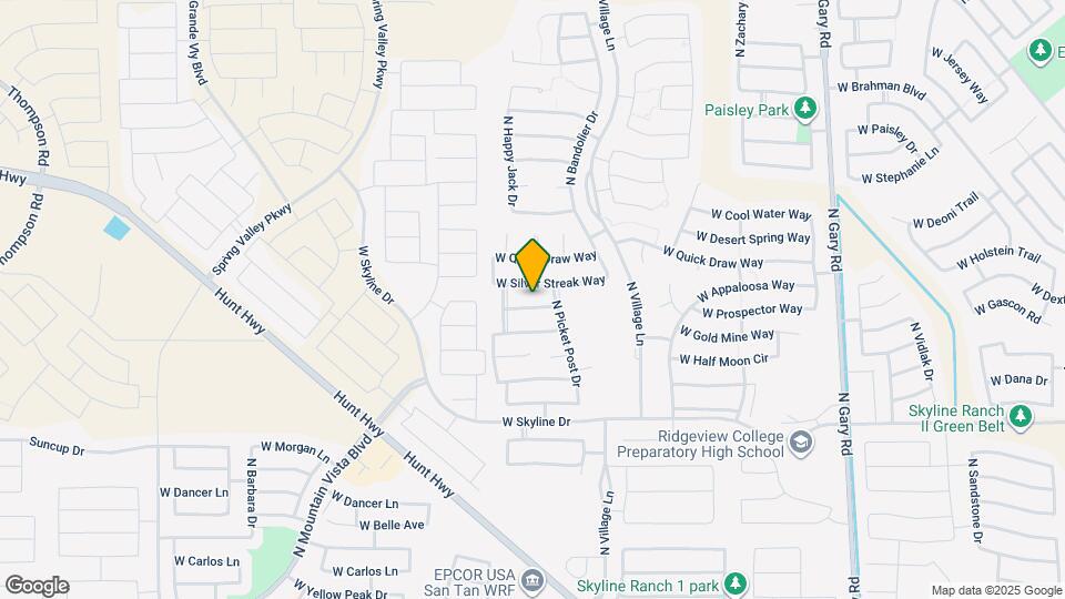 2576 W Prospector Way Map and Location Details
