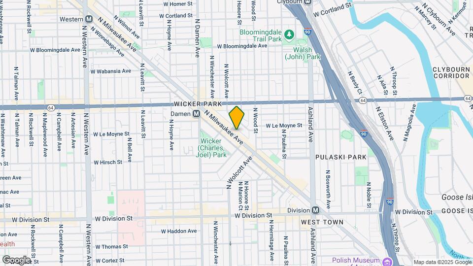 1459 N Milwaukee Ave Map and Location Details