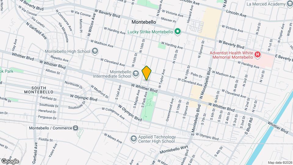 113 N Park Ave Map and Location Details