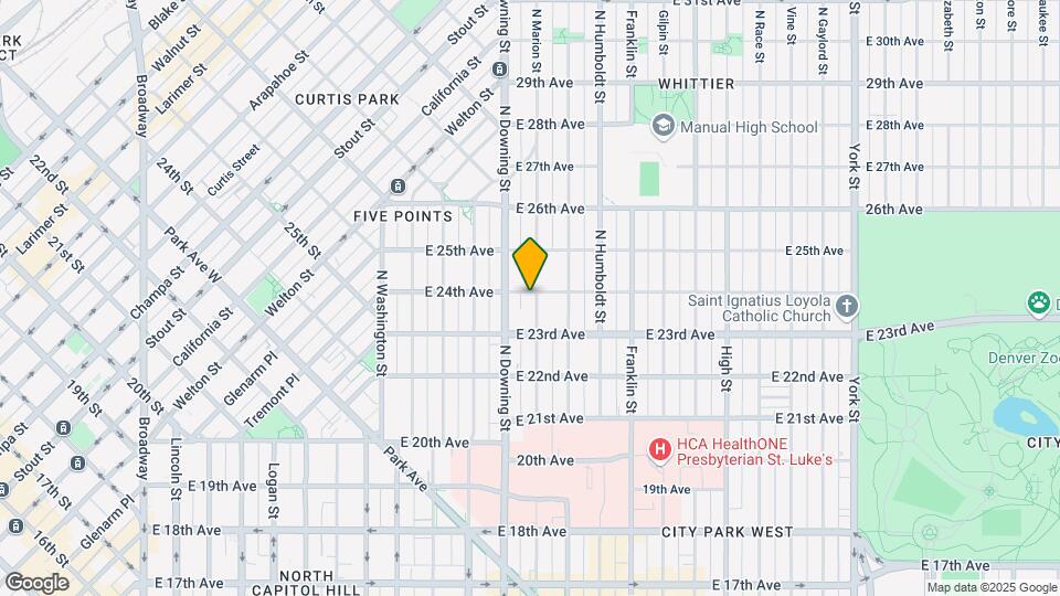 1220-1224 E 24th Ave Mapa y Detalles de la Ubicación