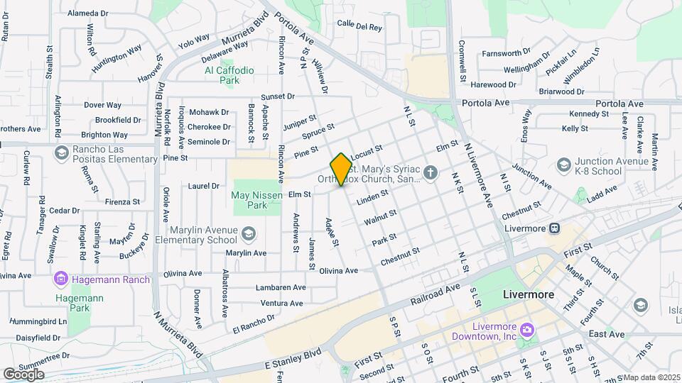 1589 Elm St Mapa y Detalles de la Ubicación