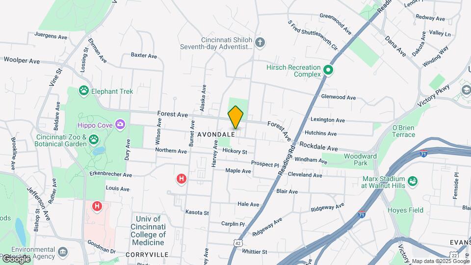 532 Rockdale Ave Mapa y Detalles de la Ubicación