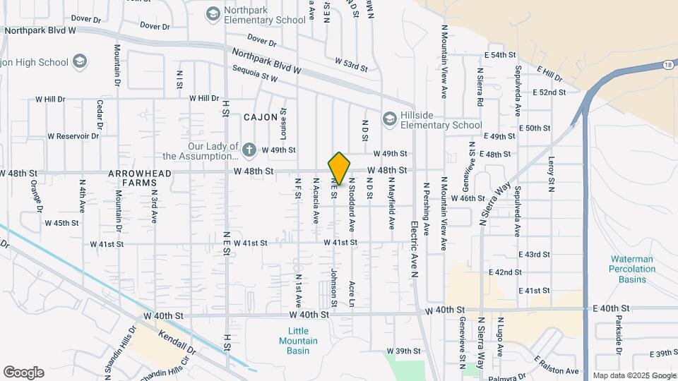 4693 N E St Mapa y Detalles de la Ubicación