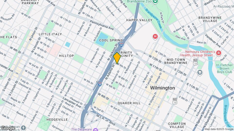 816 W 9th St Map and Location Details