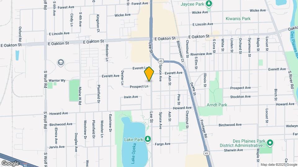 1184 Prospect Ln Map and Location Details