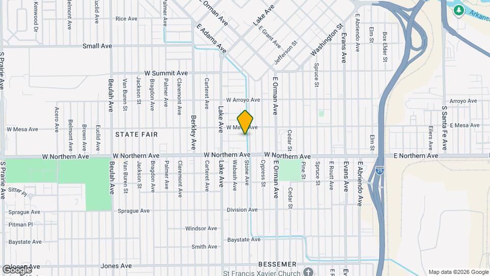 1101 Crystal Pl Mapa y Detalles de la Ubicación