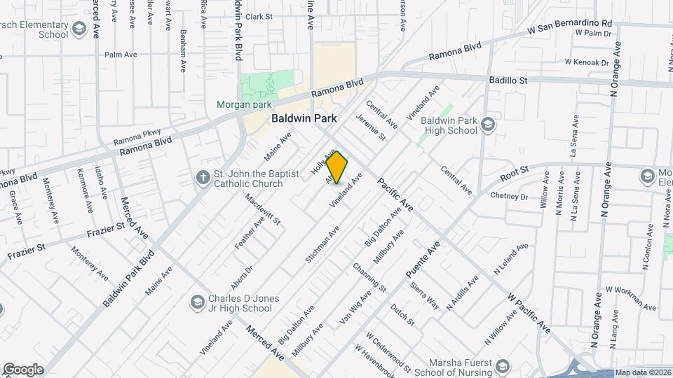 3721 Vineland Ave Mapa y Detalles de la Ubicación