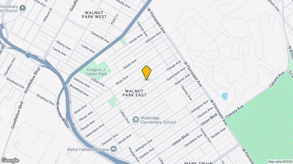 5261 Thrush Ave Map and Location Details