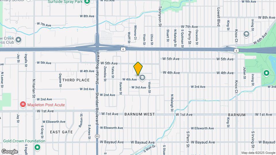 4675 W 4th Ave Map and Location Details