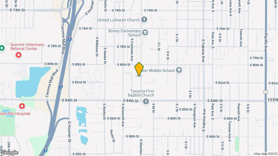 8036 S Sheridan Ave Mapa y Detalles de la Ubicación