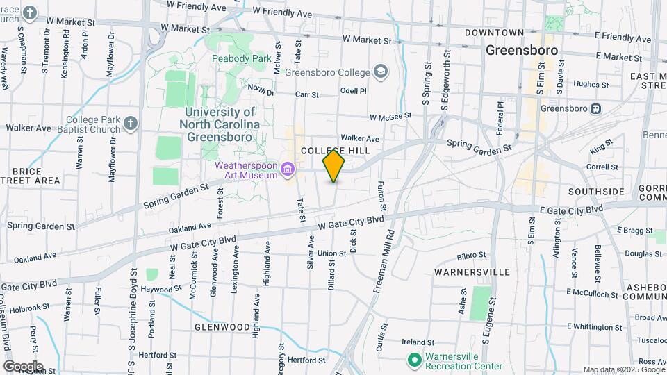 614 S Mendenhall St, Unit 614-A Map and Location Details