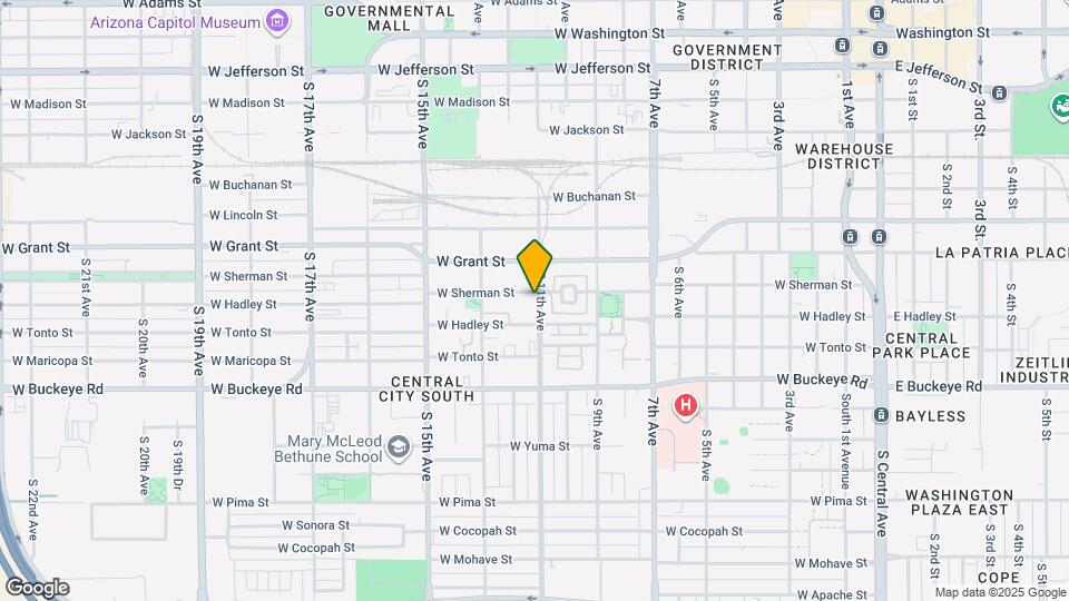 802 S 11th Ave Map and Location Details