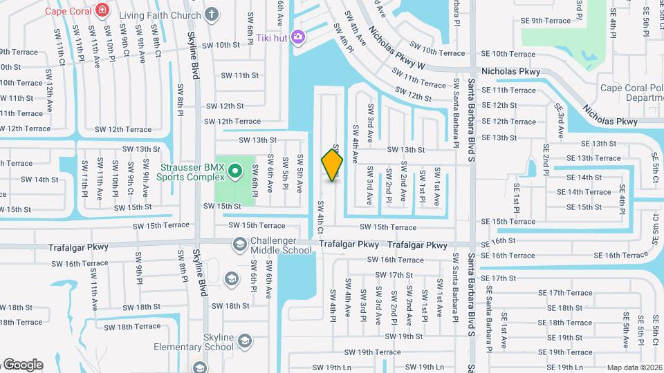 1412 SW 4th Pl Map and Location Details