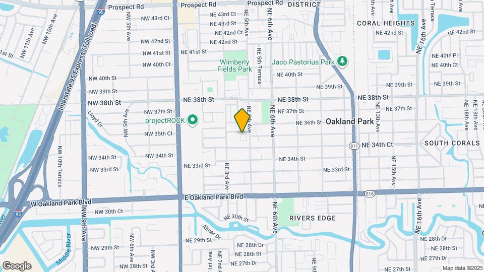 460 NE 35th Ct Map and Location Details