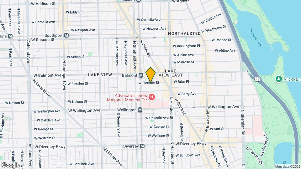 905 W Fletcher St Mapa y Detalles de la Ubicación