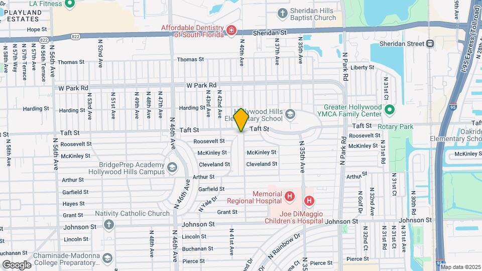 1601 N Yale Dr Map and Location Details