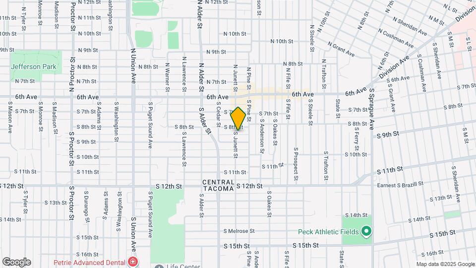 809 S Junett St Map and Location Details