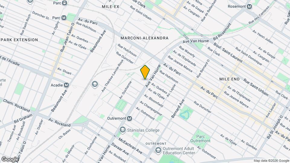 828 Querbes Av Map and Location Details