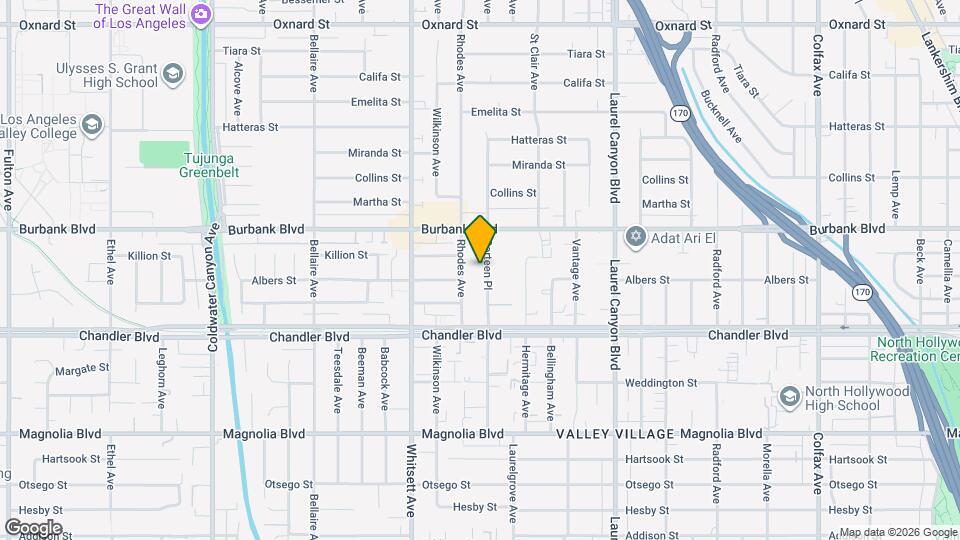 5511 Corteen Pl, Unit 7 Mapa y Detalles de la Ubicación