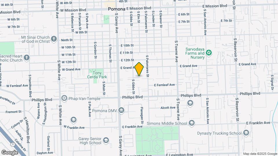 1378 S Gibbs St Map and Location Details