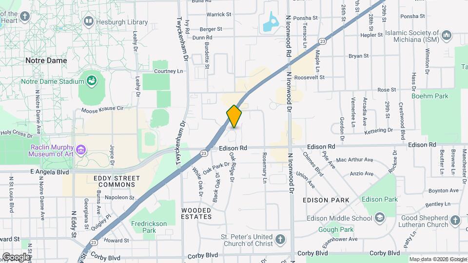 1523 N Oakhill Dr Map and Location Details