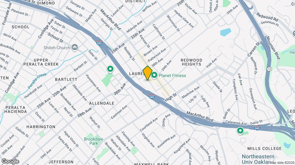 4107 Redding St Map and Location Details