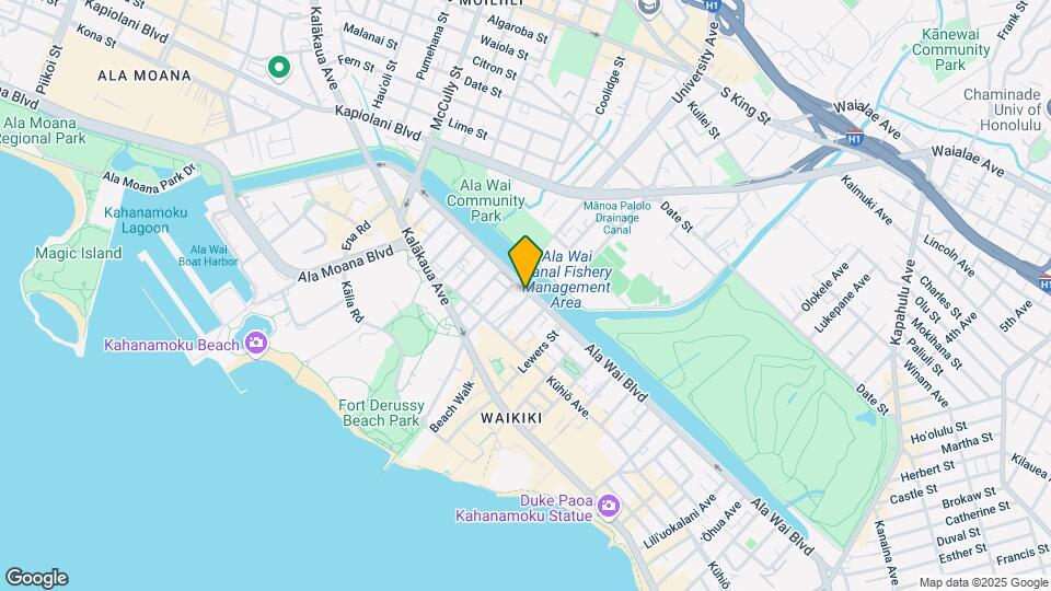 2115 Ala Wai Blvd Map and Location Details