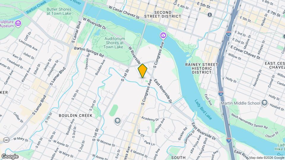 500 S Congress Ave Mapa y Detalles de la Ubicación