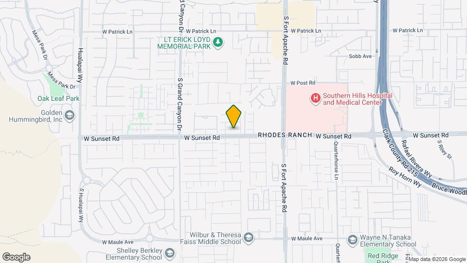 9595 Abbey Pond Ave Map and Location Details