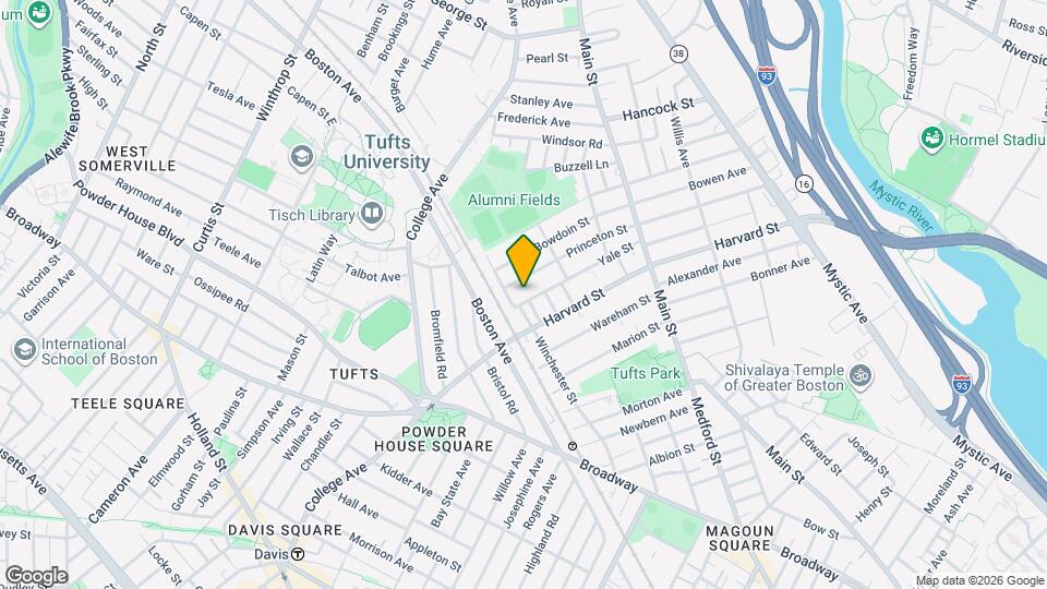 121 Yale St, Unit 1 Map and Location Details
