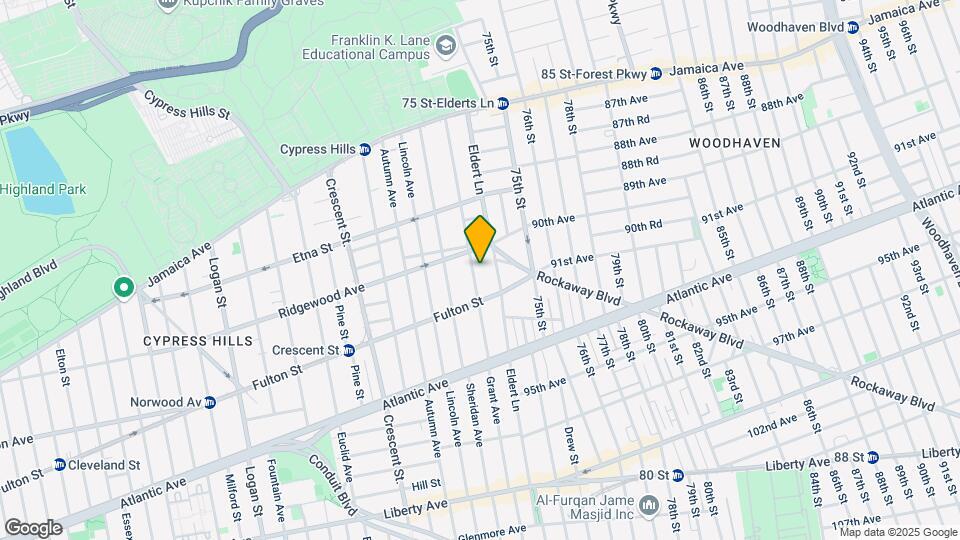 203 Grant Ave Mapa y Detalles de la Ubicación