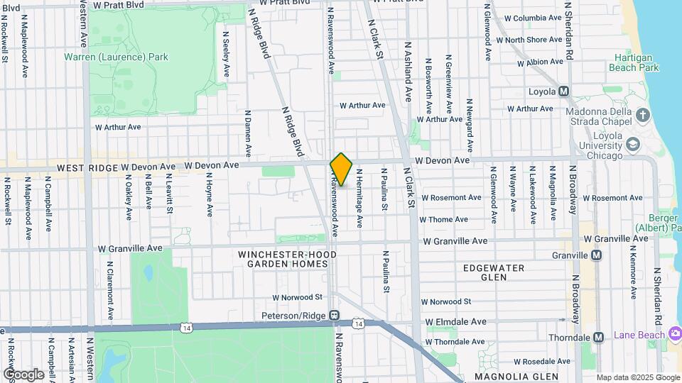 1775 W Highland Ave Map and Location Details