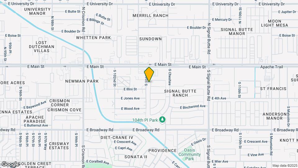 106 S Valle Verde Map and Location Details