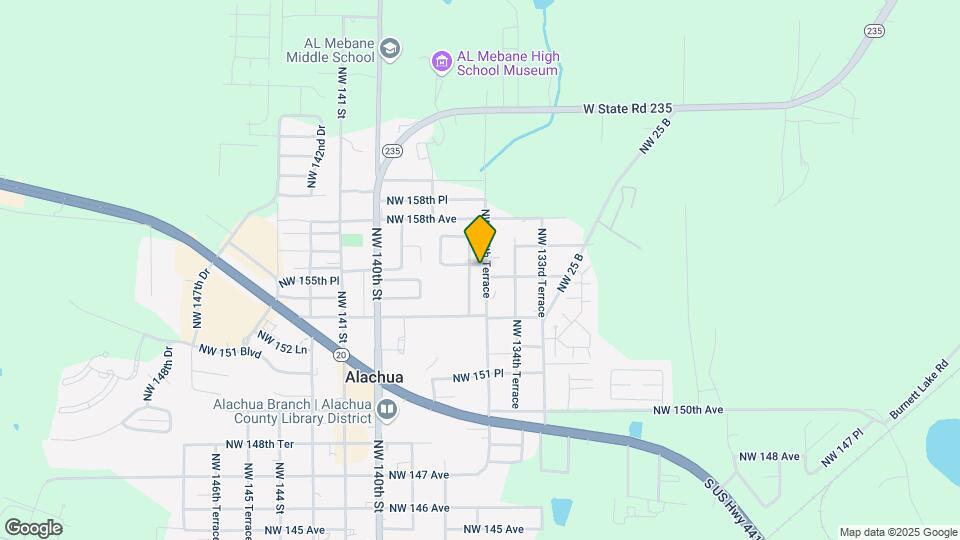 15566 NW 135th Terrace Map and Location Details