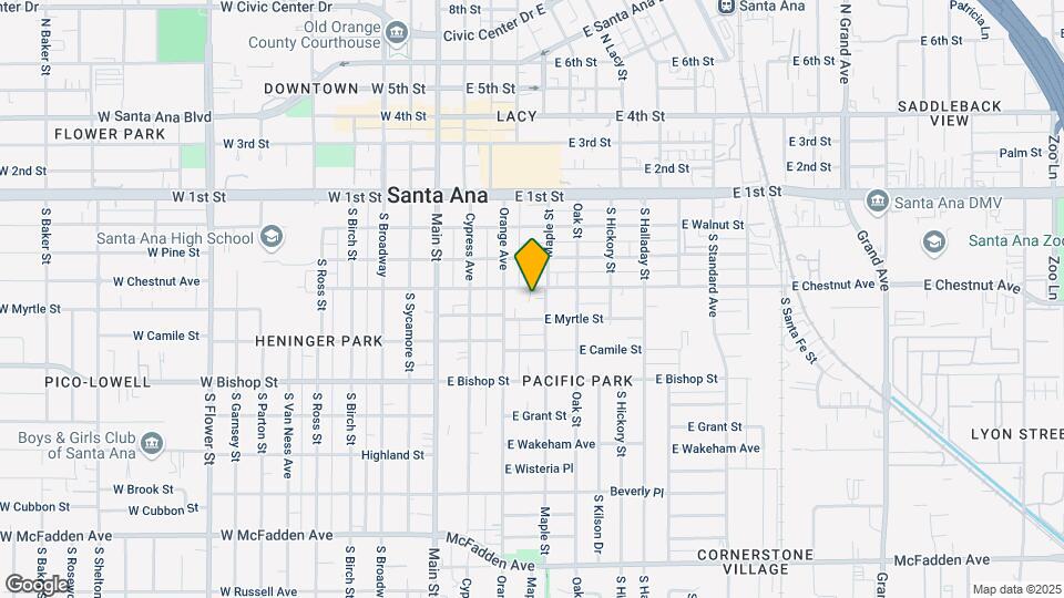 322 E Chestnut Ave Map and Location Details