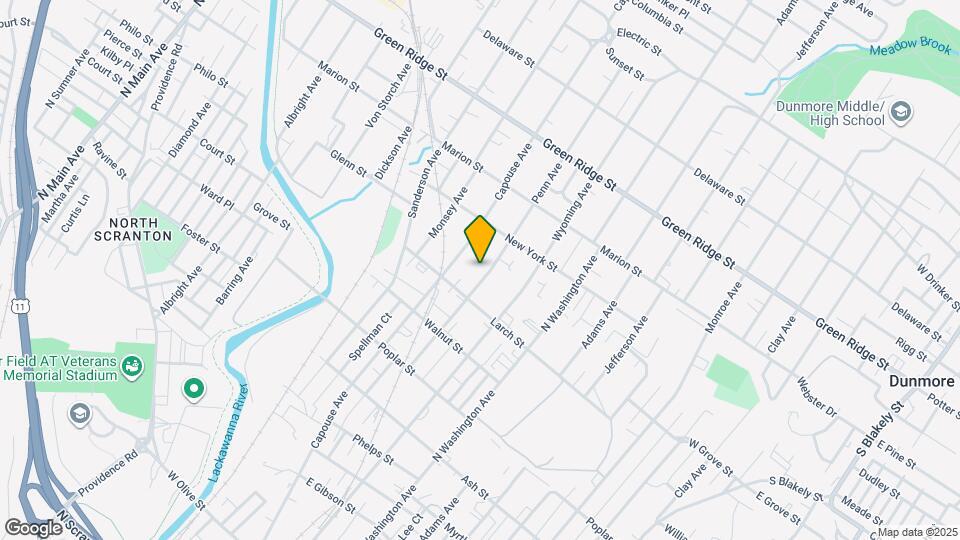 1329 Penn Ave, Unit unit 1 Map and Location Details