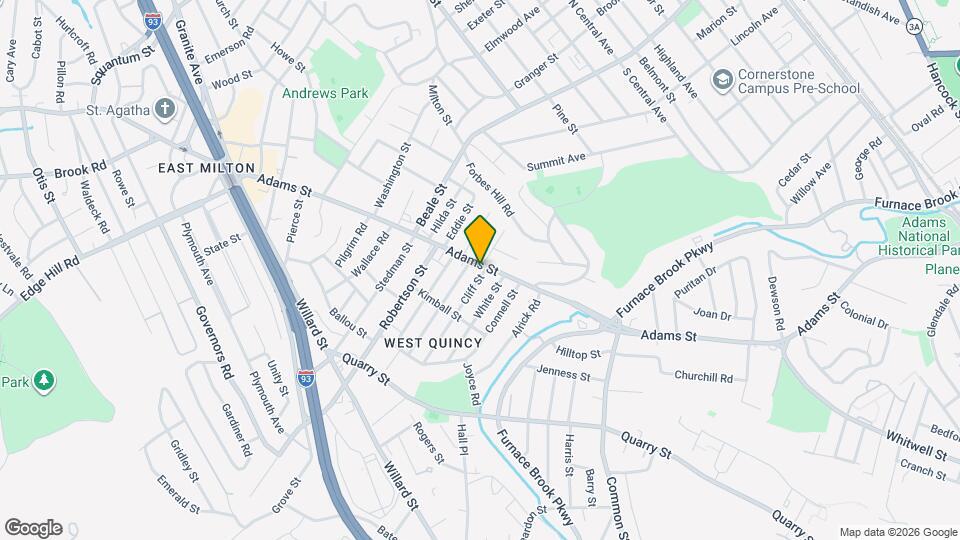 616 Adams St Map and Location Details