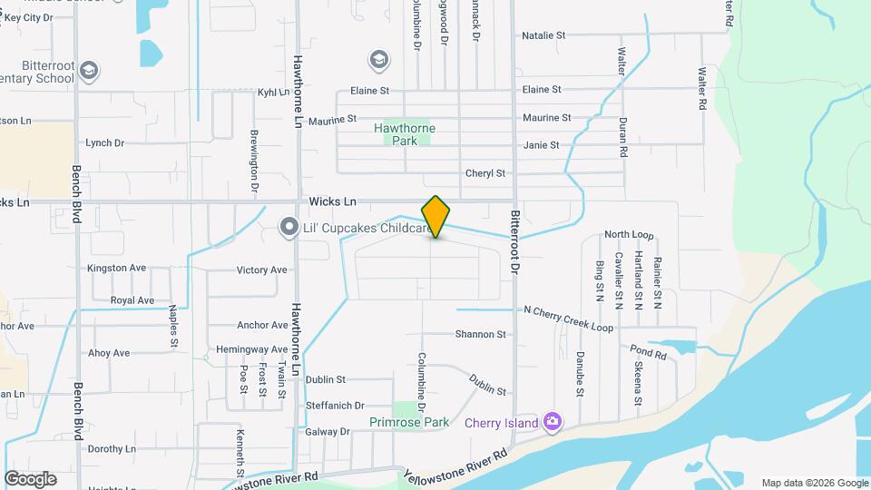 1513 Columbine Dr Map and Location Details