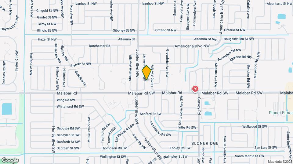 123 Carmelite Ave NW Mapa y Detalles de la Ubicación