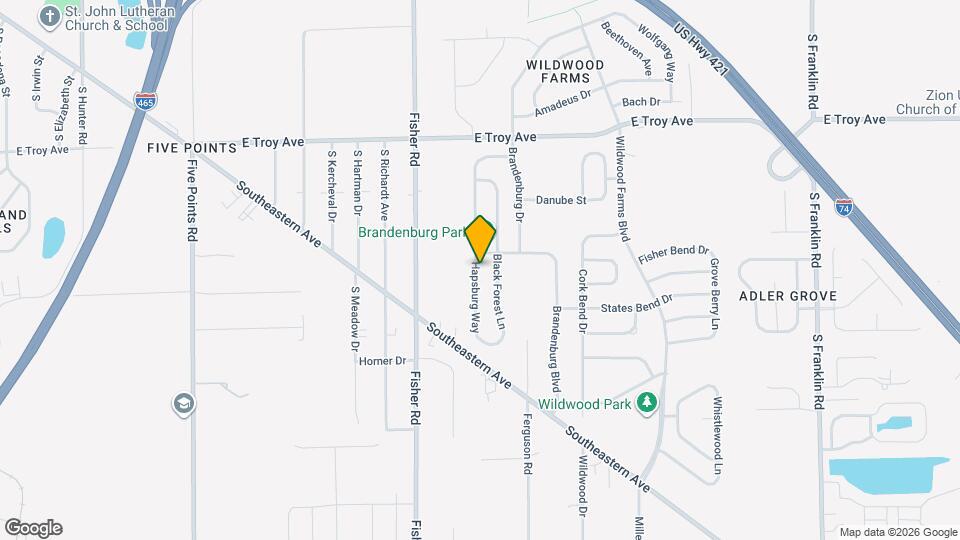 3321 Hapsburg Way Map and Location Details
