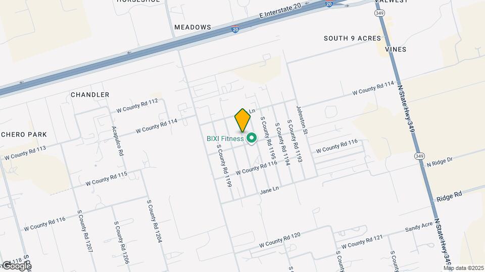 2507 S County Rd Map and Location Details